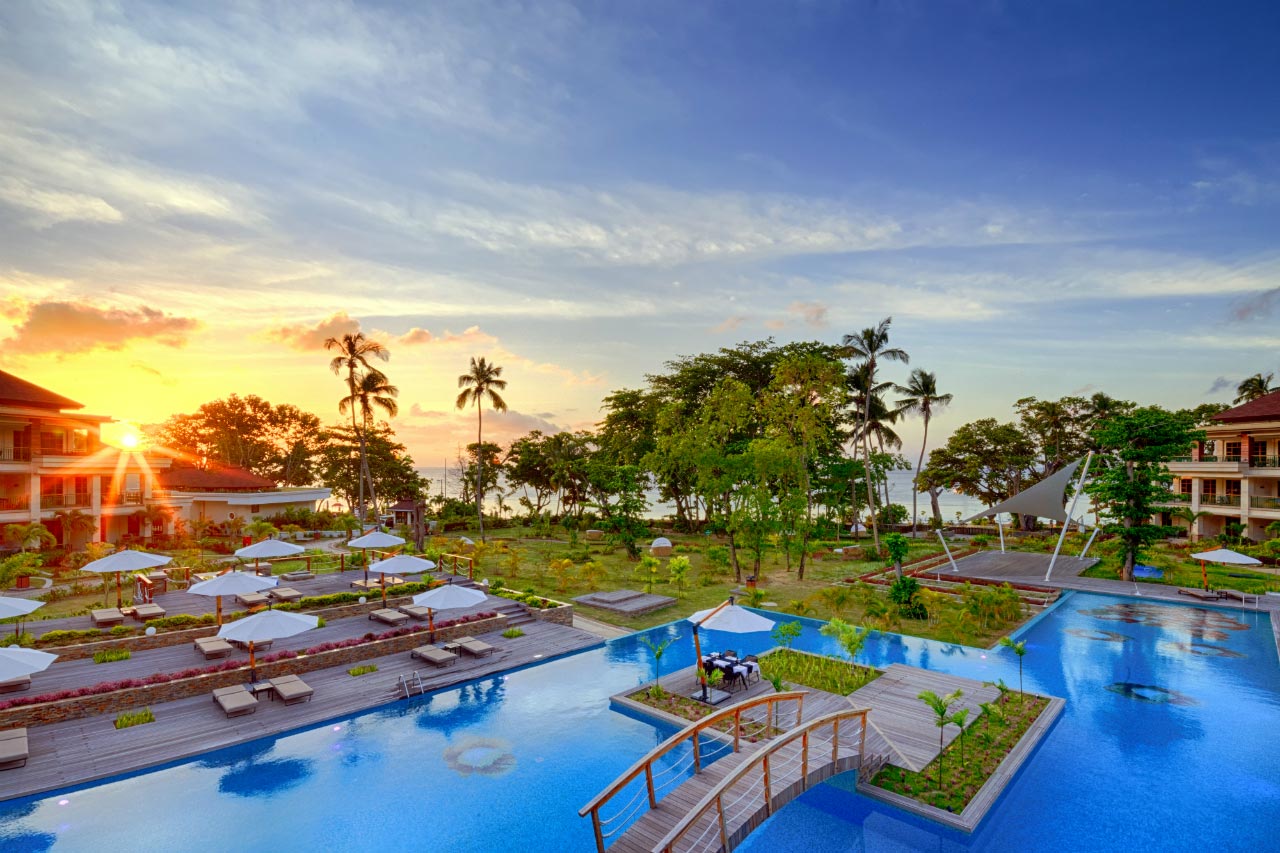 Savoy Seychelles Resort & Spa at sunset