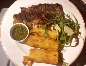 Steak and chips