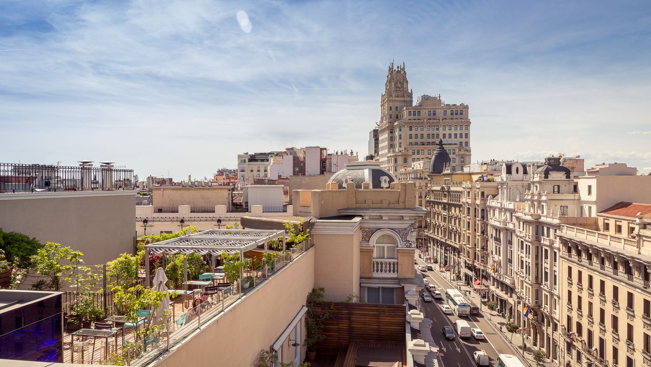 Roof Top views, Madrid, Spain