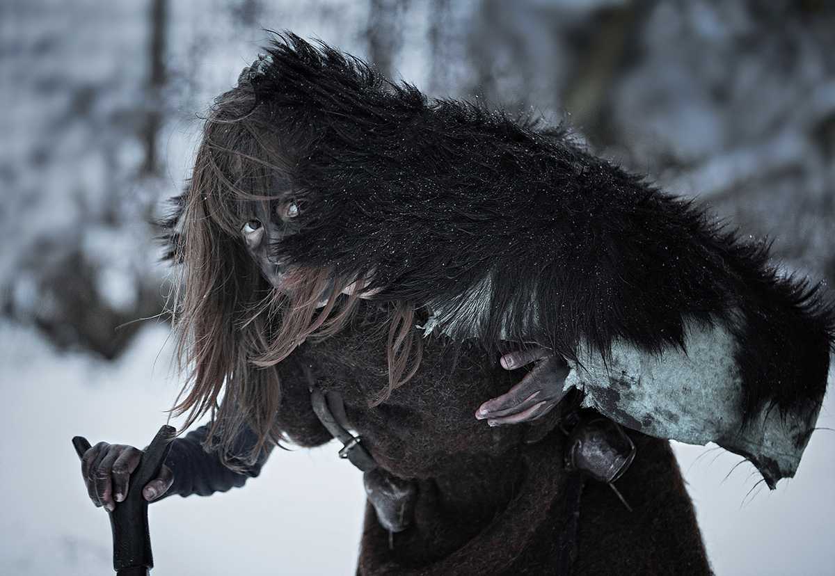 costumed man from Falakro Mountain, Greece