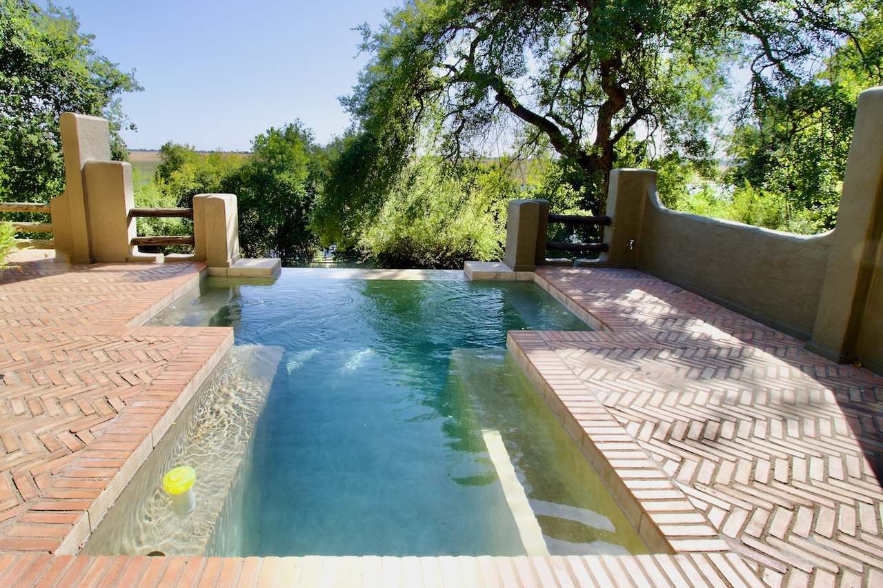 Infinity Plunge Pool in a Suite at the Chobe Game Lodge, Chobe National Park, Botswana